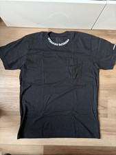 New Chrome Hearts Black Short Sleeve Pocket Crew Tee T-Shirt Size Large