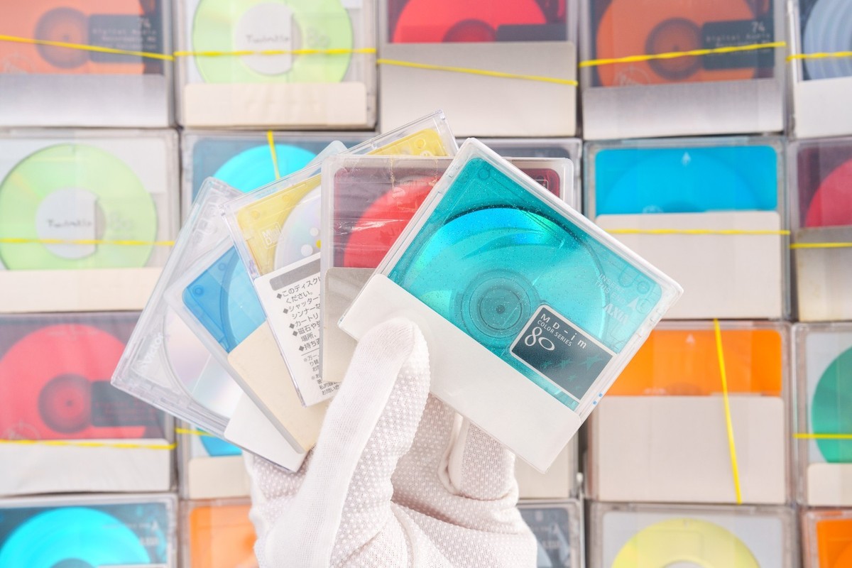 5x MD Variety Pack of unused Minidisc with case and original index