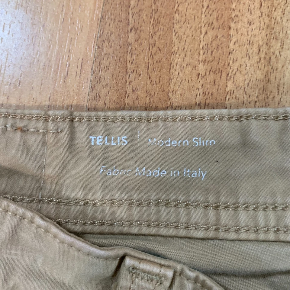 Adriano Goldschmied Jeans Men's 28x30* The Tellis Modern Slim Light Brown Pants - Image 4 of 4