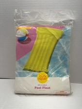 Sun Squad Inflatable Pool Float Lounge Mat Ye...