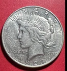 1927D US Peace SILVER Dollar! "Denver Mint" Choice AU! Lower Mintage! Old Coin!