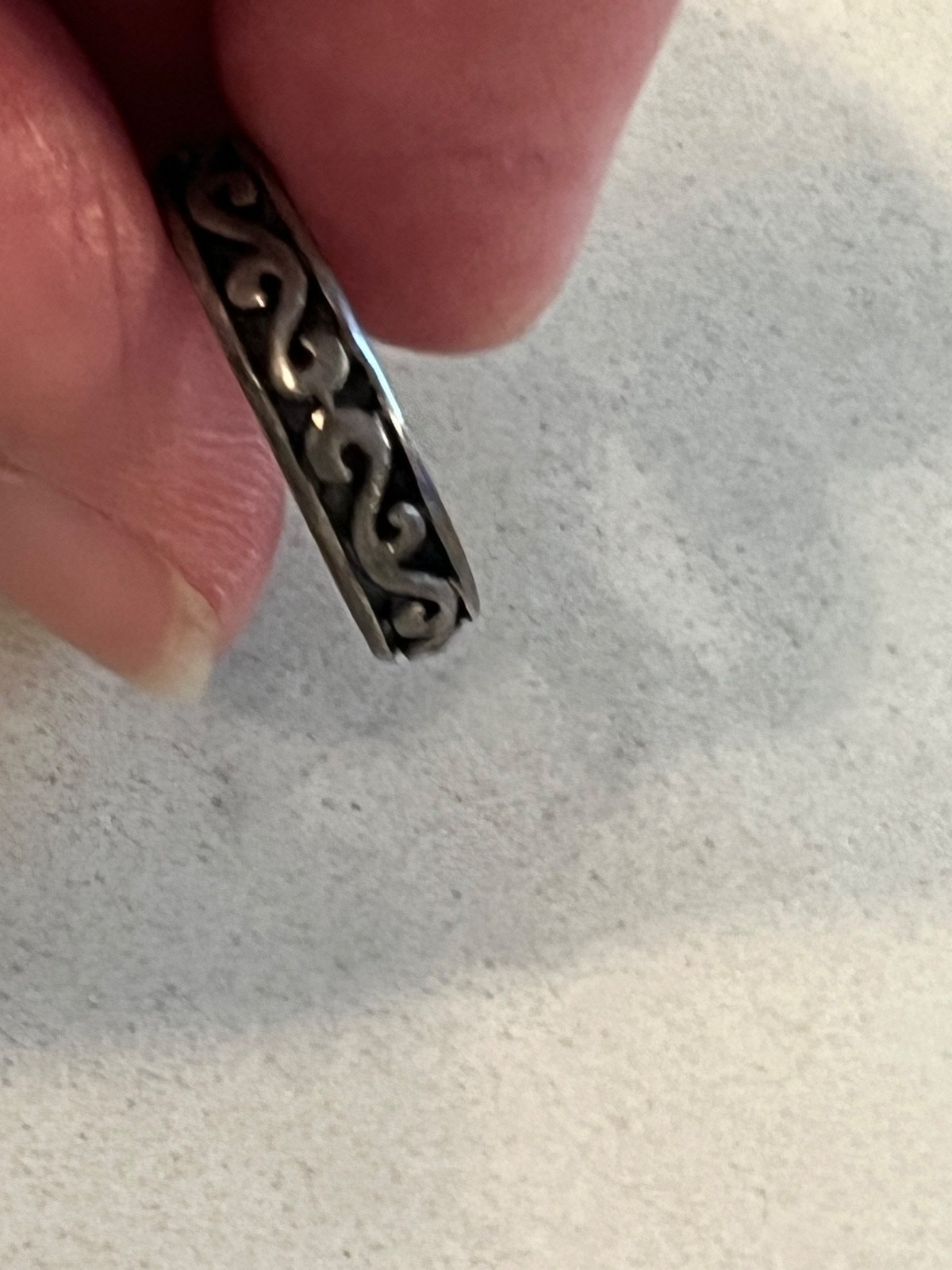 Vtg Celtic Knot Toe Ring adjustable Sterling silv… - image 4