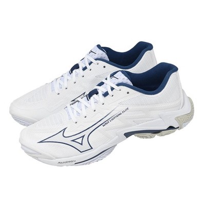 Mizuno Wave Lightning Elite White Blue Men Volleyball Sports Shoes V1GA2600-55