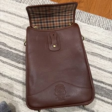 NWT 2025 Ghurka Sidecar No. 286 Vintage Chestnut Leather Wine Carrier Case Bag