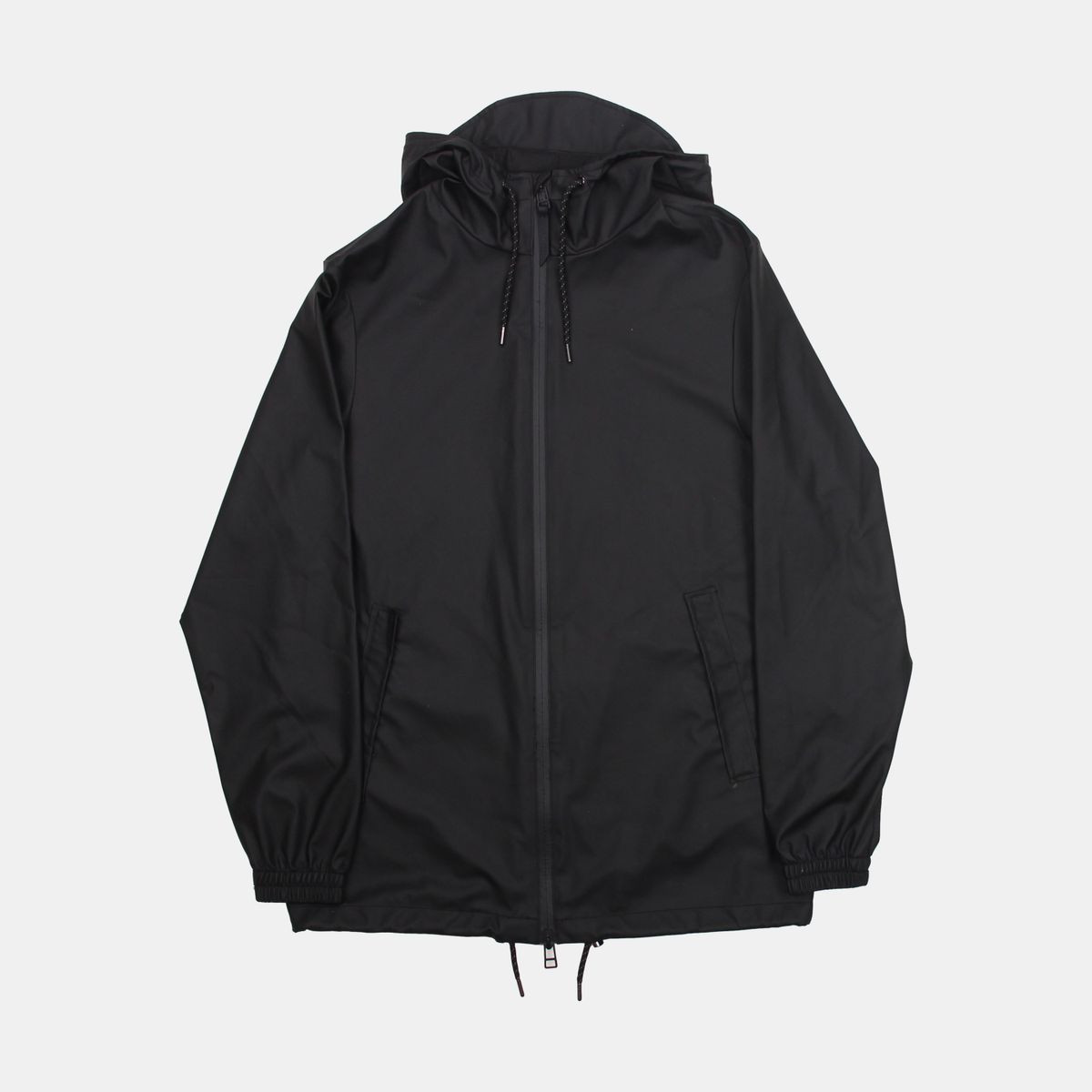 Rains String W Jacket / Size XS / Mens / Black / Polyurethane