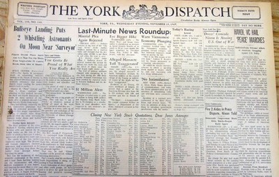 7 1969 newspapers APOLLO 12 LUNAR FLIGHT becomes the 2nd to LAND