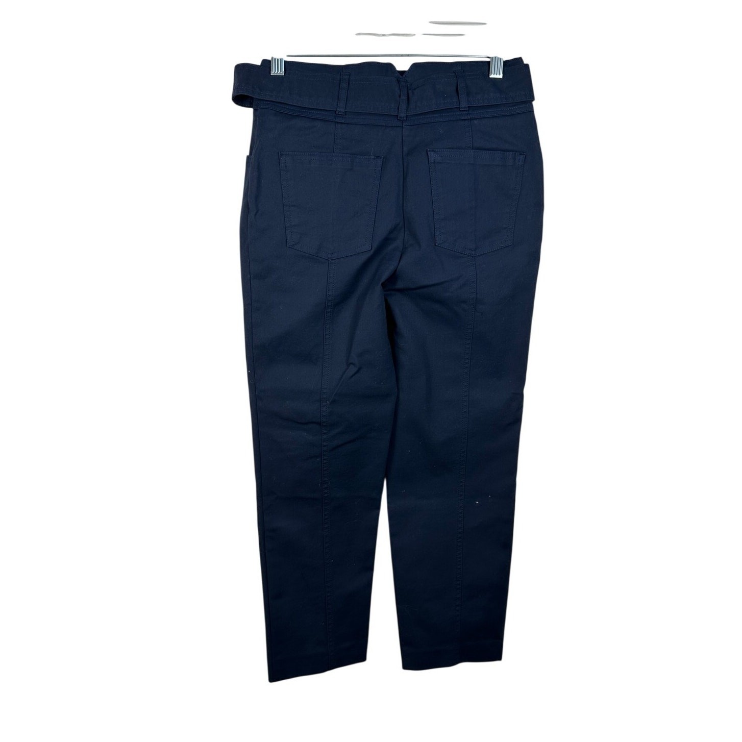 NWT Boden Tailored High Waist Navy Chino Ankle Slim Size 2 Petite image 2