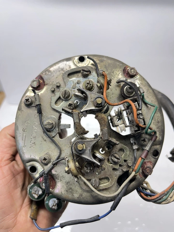 YAMAHA DS7 RD250 GERADOR ESTATOR PONTO DISJUNTOR CONDENSADOR FABRICANTE DE EQUIPAMENTO ORIGINAL - Imagem 2 de 4