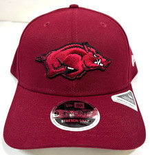 Arkansas Razorbacks NCAA NE Stretch-Snap Snapback Hat~Maroon