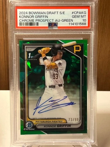 2024 BOWMAN DRAFT SAPPHIRE 1ST KONNOR GRIFFIN AUTO /99 PSA 10