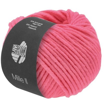 Wolle Kreativ! Lana Grossa - Mille II Fb. 169 bonbonrosa 50 g