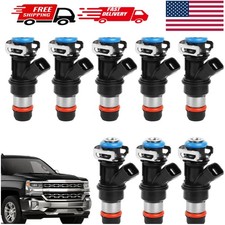 4.8 5.3 6.0 Fuel Injector 4 Holes 8Pcs, Compatible with 1999-2006 Chevrolet Silv