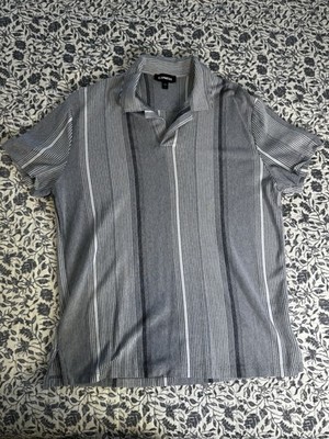 Express Short Sleeve Collar Shirt Men s Size Large