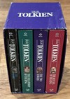 JRR Tolkien Purple Paperbacks Box Set The Hobbit, Lord of The Rings Del Rey 1982