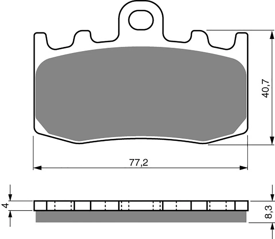 Brake Pads Front For Bmw HP2 Megamoto 2007-2010 - Image 2 of 2