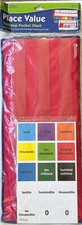 LEARNING RESOURCES 24  x 7  PLACE VALUE Tabletop Pocket Chart  210 Cards LER3216