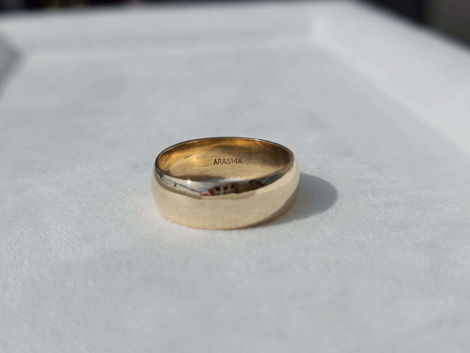 14ct Solid Yellow Gold D-Shape Wedding Ring - 4.4… - image 5