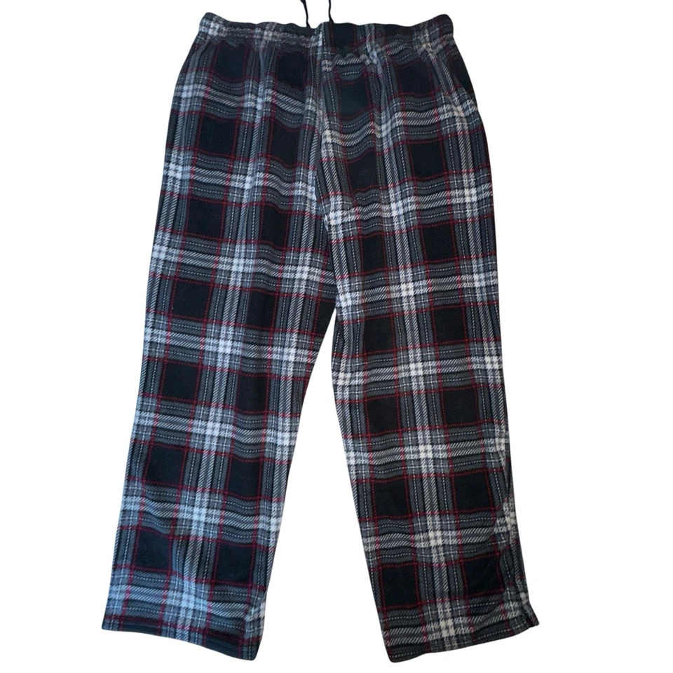 Weatherproof Men’s Black And Red soft touch plaid pajama pants Size Large - Image 2 of 4