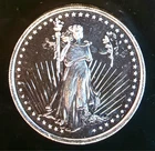 St Gauden Design Silvertowne Mint Walking Eag Bullion-0.999 Silver 1 Oz Art Coin