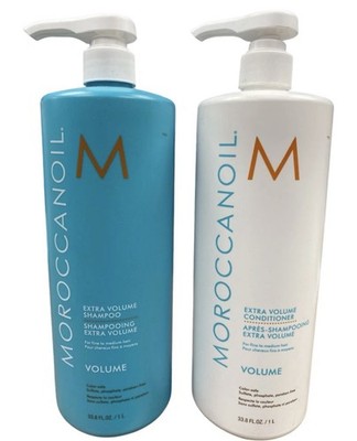 Moroccanoil Extra Volume Shampoo & Conditioner Duo Set 33.8 oz / 1 liter each
