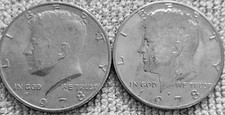2-1978 Kennedy half dollar coins 1P &1D