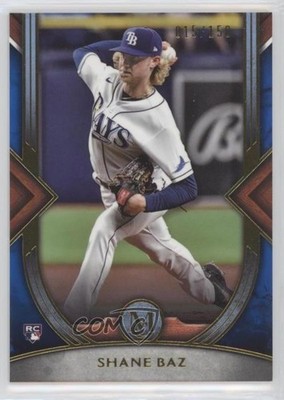 2022 Topps Museum Collection Sapphire 15/150 Shane Baz #13 Rookie RC 0re9