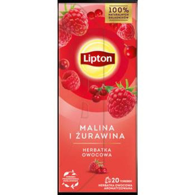 8720608013425 Lipton Fruit Malina i Żurawina 20TB LIPTON TEAS AND INFUSIONS POLA