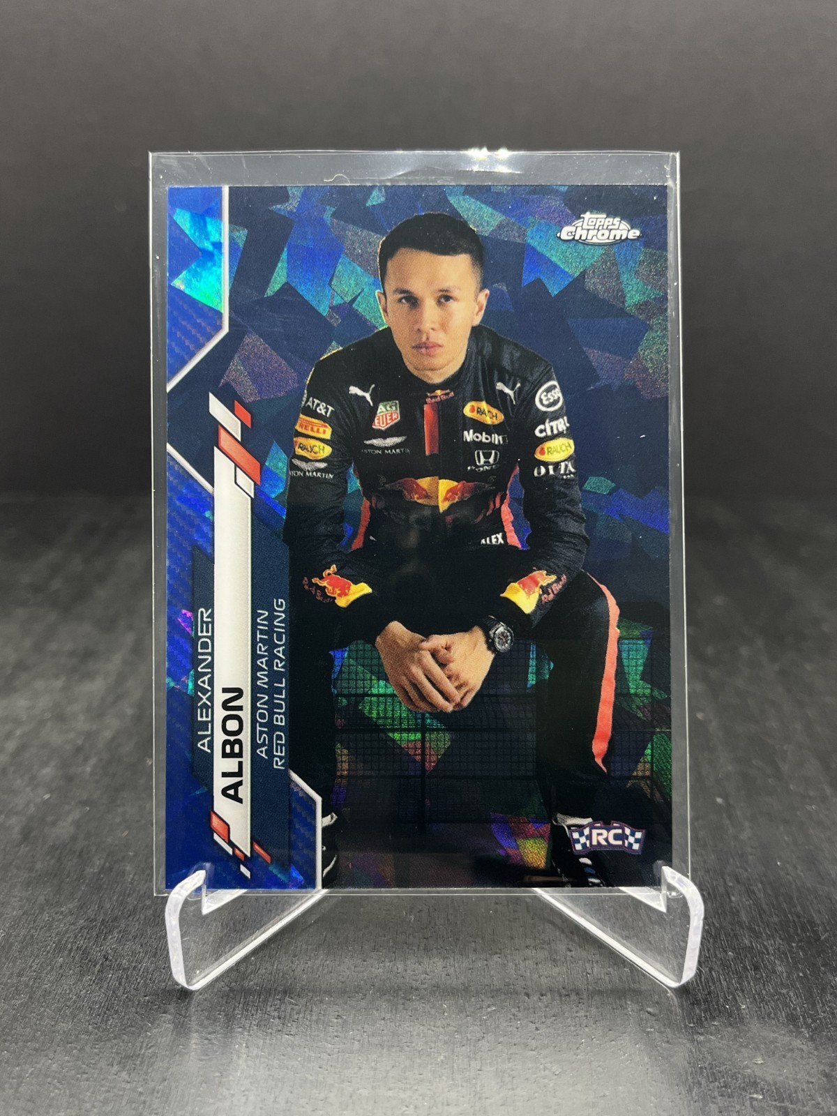 2020 Topps Chrome Sapphire F1 Alexander Albon RC Image Variation IV SP #5 (B)