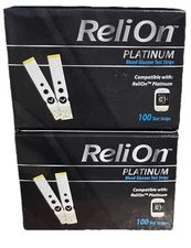 ReliOn Platinum 200 Glucose Test Strips~GR8 Dates~10/26++~$37.99~Free Ship