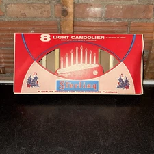 Sterling 8 Light Candolier Vintage CHRISTMAS Window E-9403 R C-6 BULBS BOX
