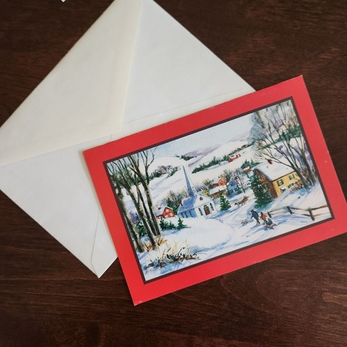 Vintage Christmas Greeting Card With Envelope by Christian Inspirations - Picture 2 of 7