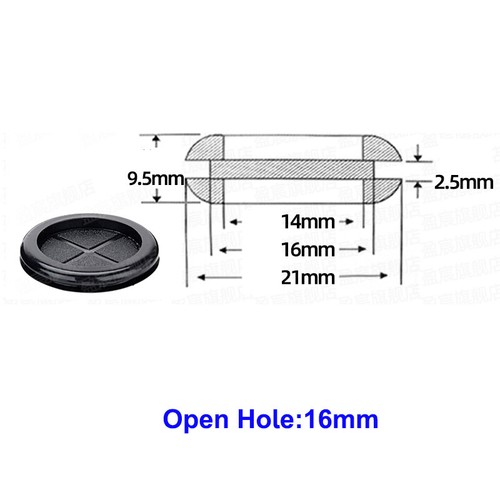 16 - 130mm Blanking Rubber Grommets Closed Blind Plugs Closed Bungs Wire Protect - Picture 8 of 32