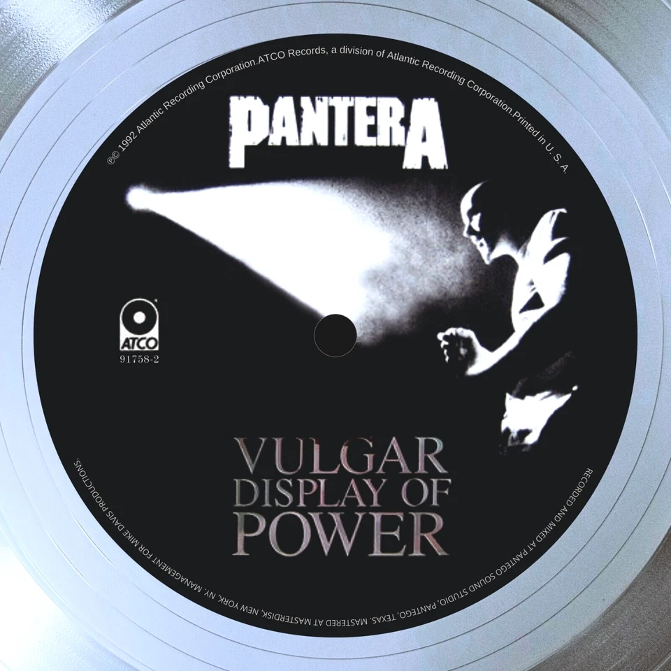Pantera - Vulgar Display of Power / LP Platinum 12 in. / Souvenir in black frame - Image 2 of 4