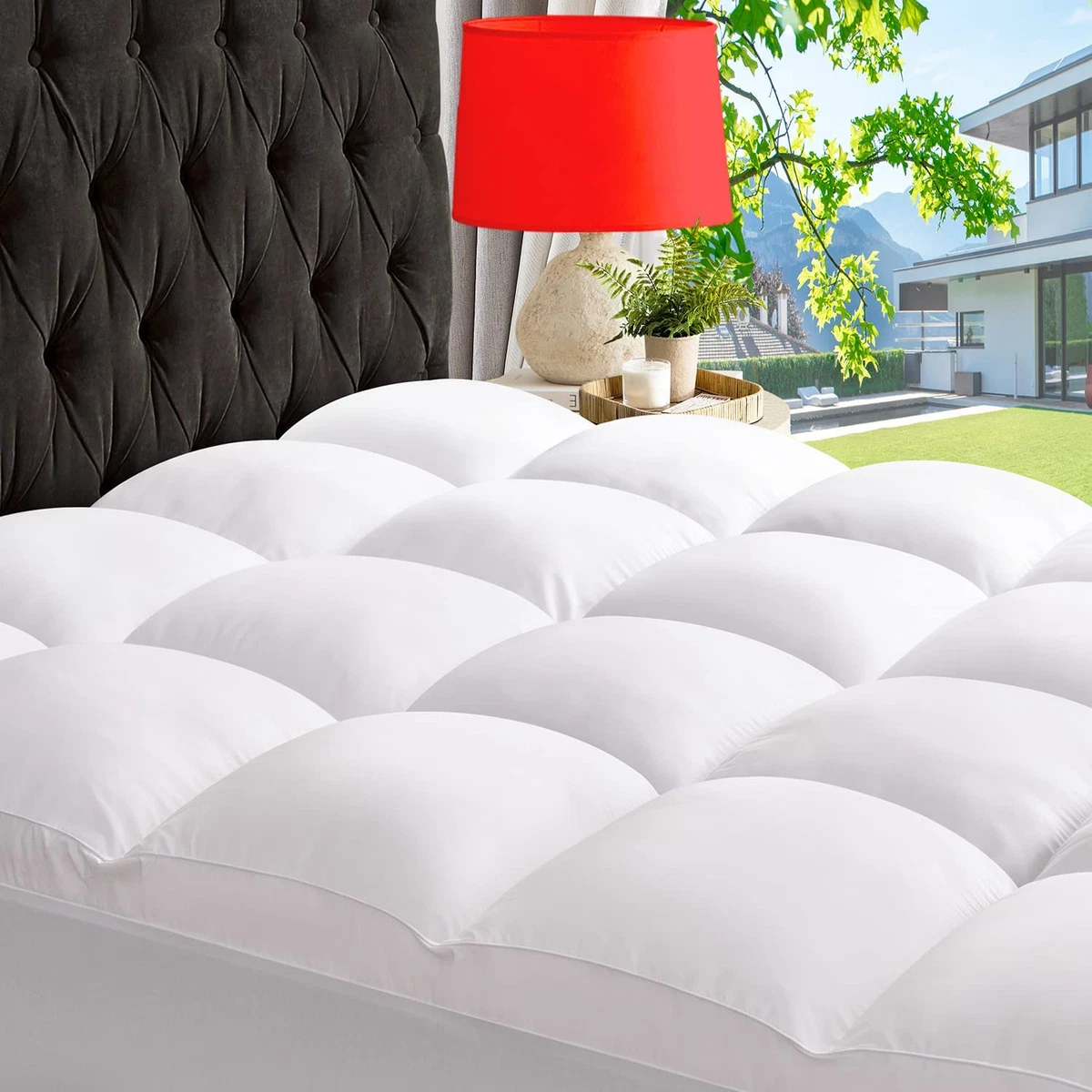 Queen Mattress Topper for Back Pain Relief Extra Thick Mattress