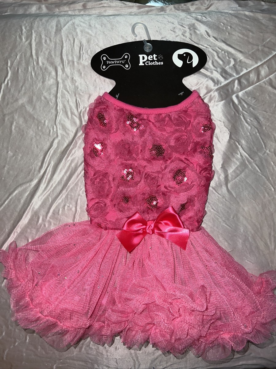 Pawpatu Dog Cat Pink Fushia tutu Ruffle Dress Sequin Ballerina S Birthday | eBay Pawpatu Dog Cat Pink Fushia tutu Ruffle Dress Sequin Ballerina S Birthday | eBay
