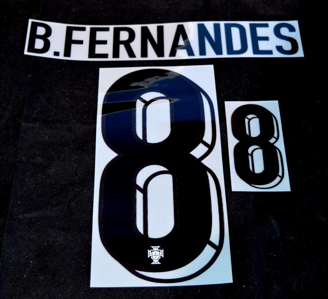 Official portugal B.fernandes 8 euro 2024 Football Name/Number Set