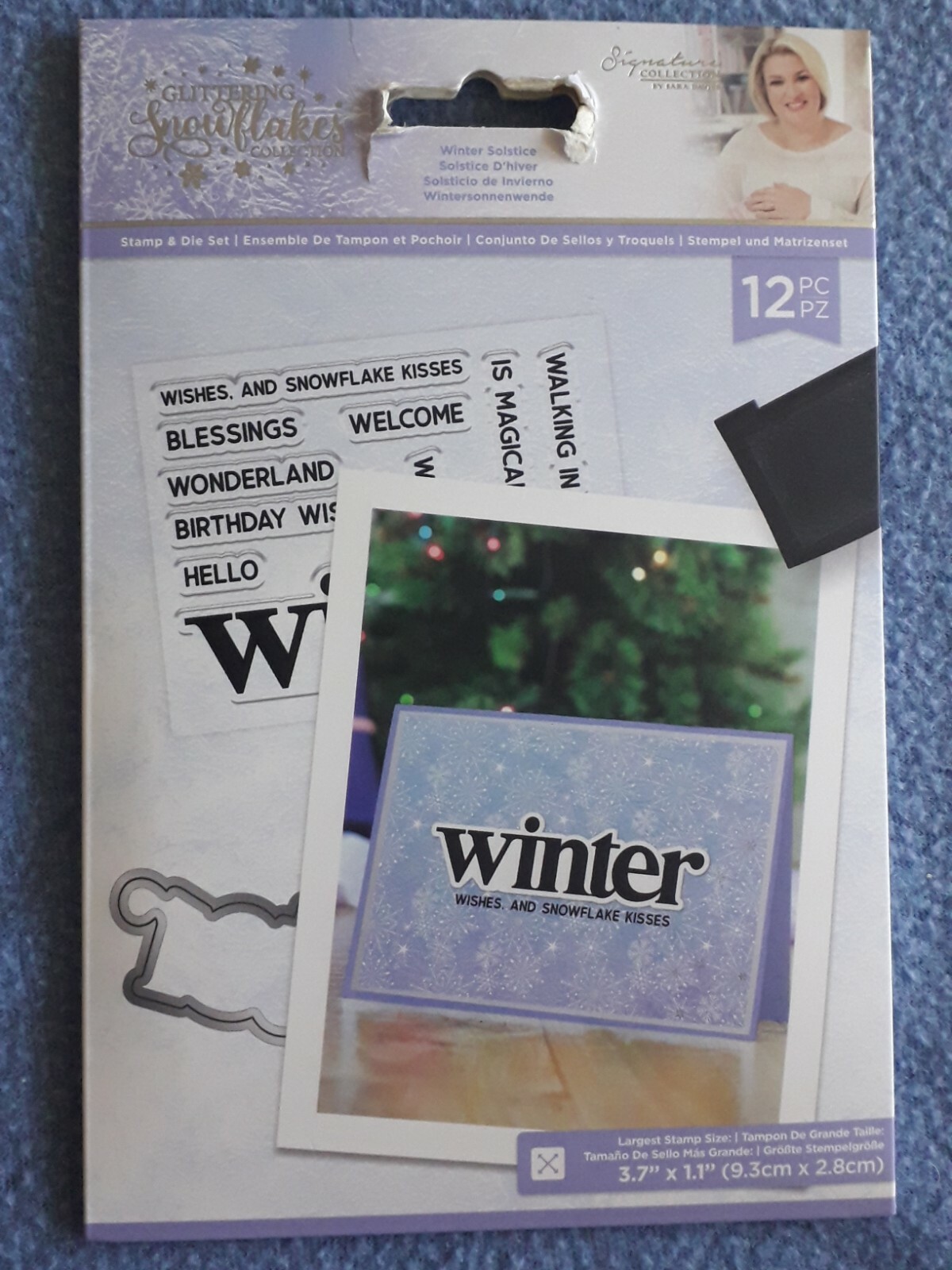 Glittering Snowflakes - Stamp & Die - Winter Solstice. Crafters companion.