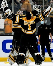 Jeremy Swayman and  Linus Ullmark Bruins Victory Celebration  - 8x10 Photo