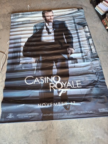 007 CASINO ROYALE 2006 Original DS 5X8 US Movie Theater Lobby Banner James Bond