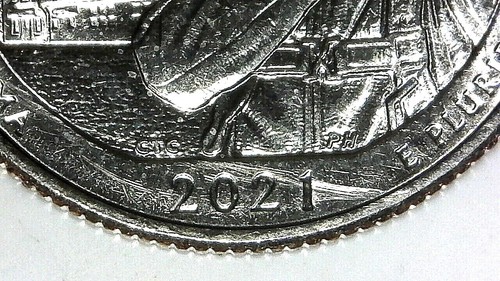 2021 D Quarter Tuskegee Airmen obv. error & D.D.R. uncirculated B U rolls D - 28