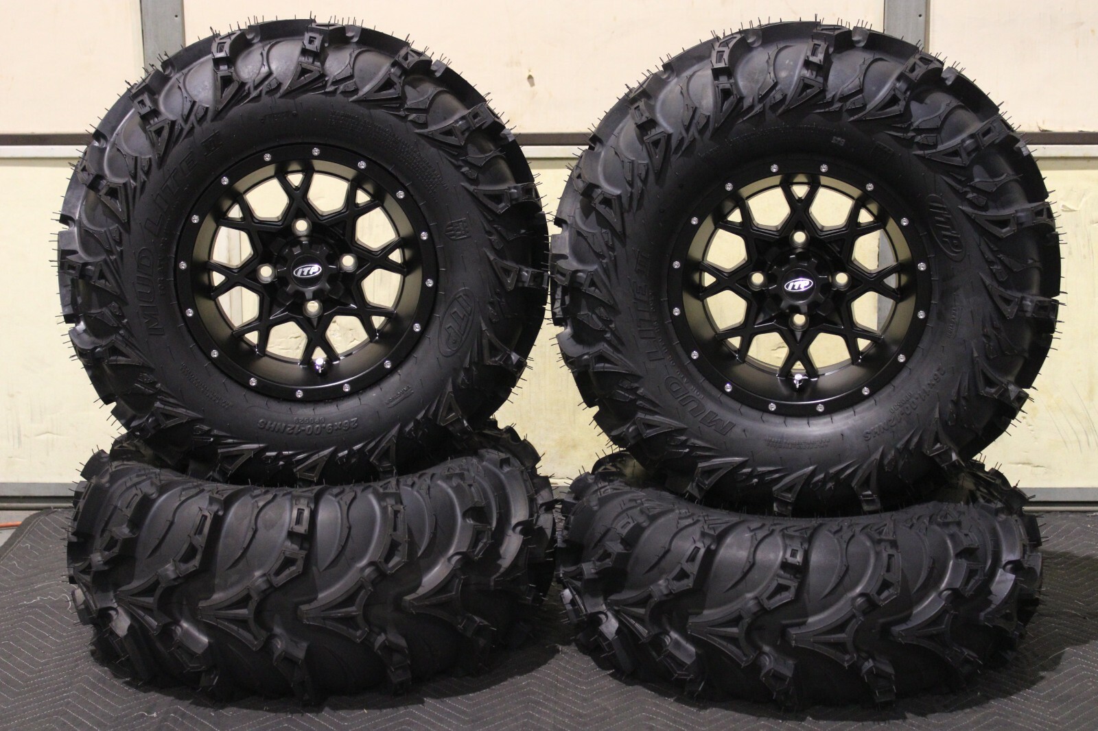 HONDA PIONEER 700 26" USA ITP MUD LITE II ATV TIRE & HURRICANE WHEEL