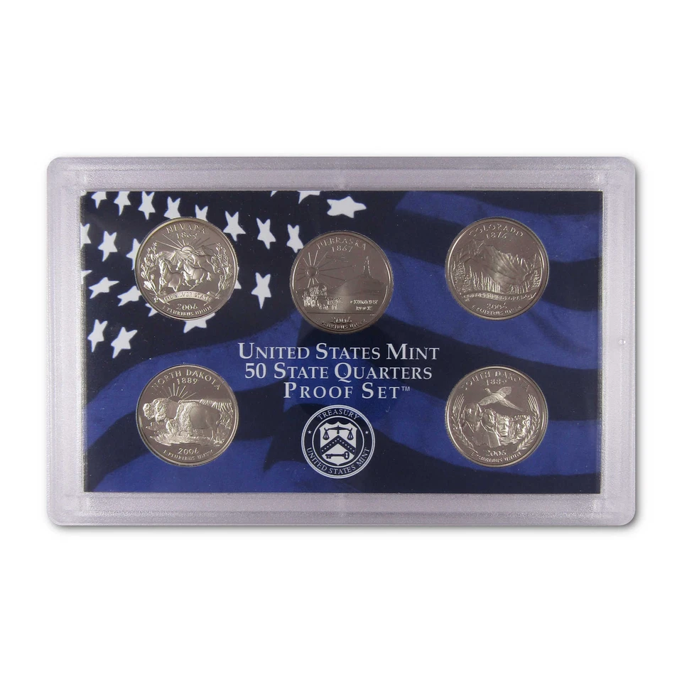 2006 State Quarter Clad Proof Set U.S. Mint Packaging OGP COA - Image 2 of 4