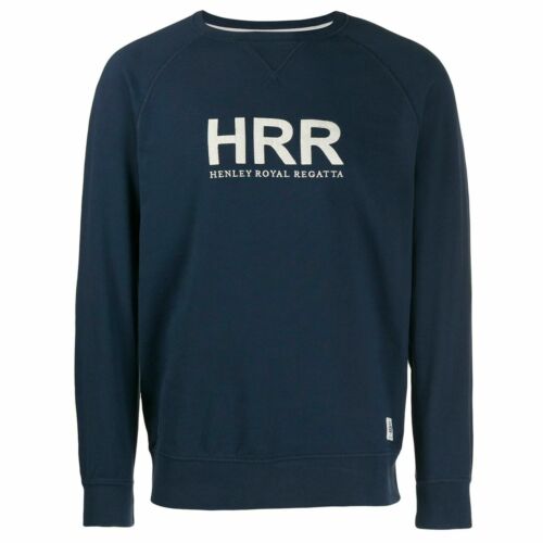 Hackett HRR Embroidered Sweatshirt Mens Casual Logo Jumper Navy HM580656 595 - Imagen 1 de 1