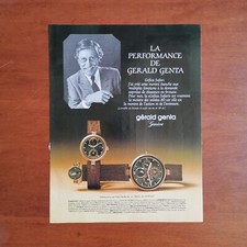 1985 Gerald Genta Gefica Safari - Original AD Advertising Pubblicità Vintage