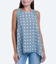 NWT Max Studio Boho Design Trapezoid Long Blouse Size Small