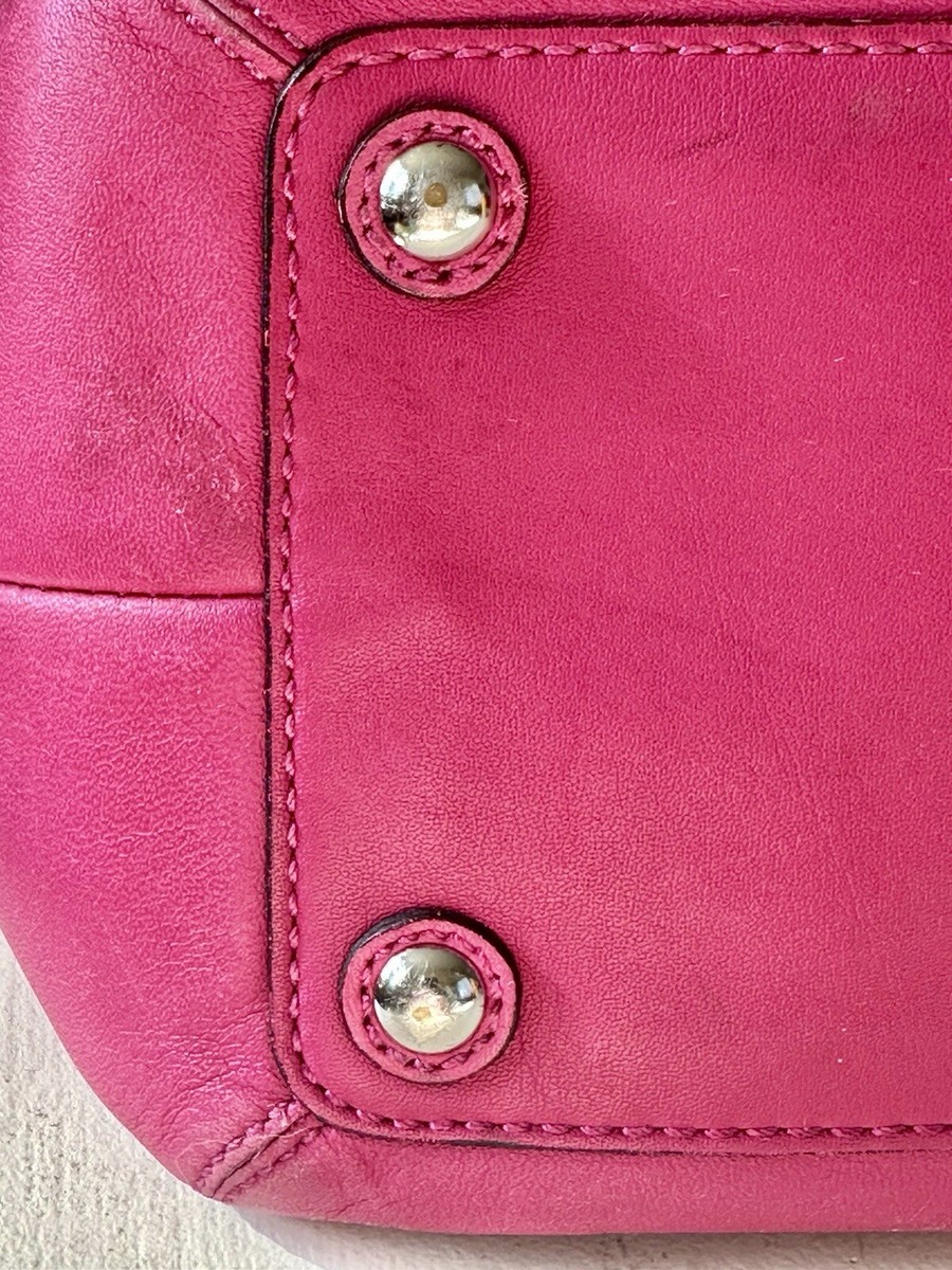 Vintage COACH Hamptons Soho Hot Pink/Fuchsia Leather Satchel