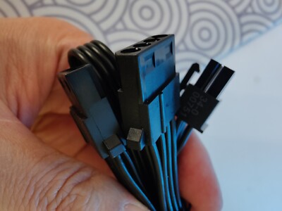 Lot of 2 Corsair PCIe 6Pin to 4 Molex Modular PSU Cable for CX, RM & HX Series