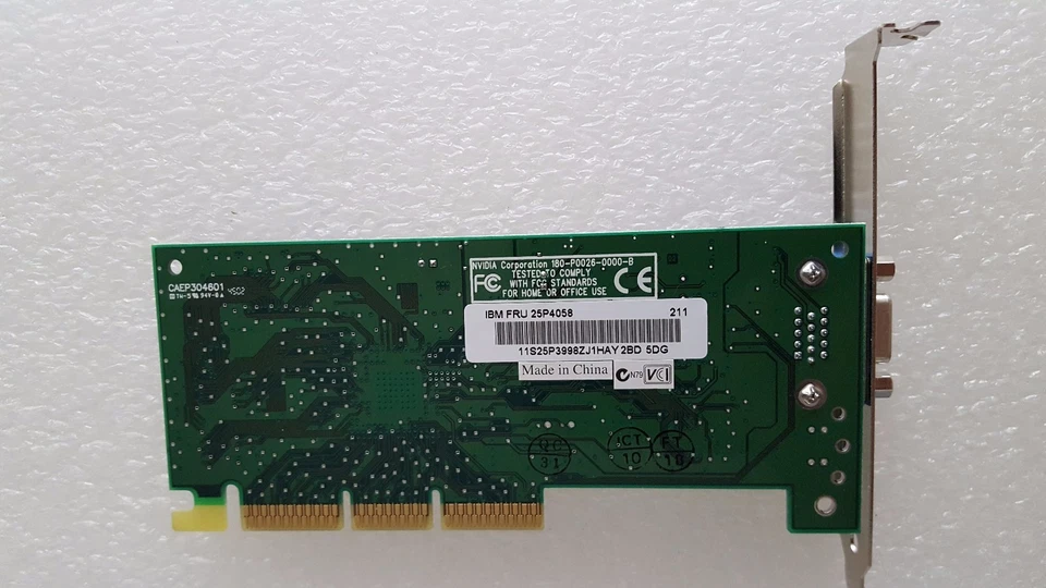 Nvidia Vanta 16MB AGP Video Graphics Card (IBM FRU 25P4058) - Image 3 of 4