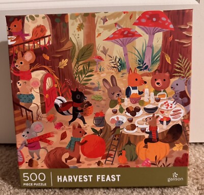 Galison Puzzle| 500 Pieces Harvest Feast