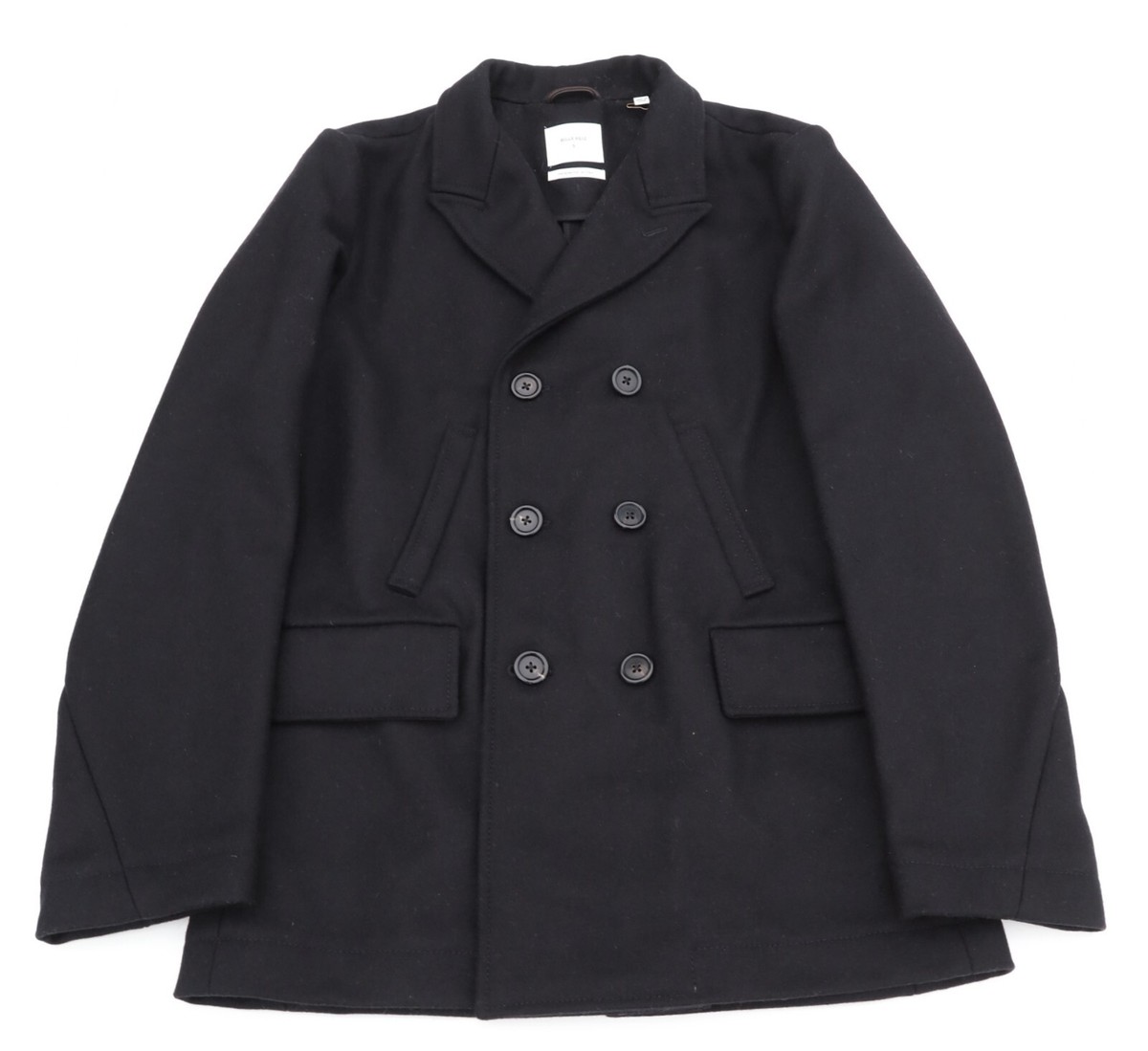 LKNEW Billy Reid Black Bond Peacoat as Worn by Daniel Craig
